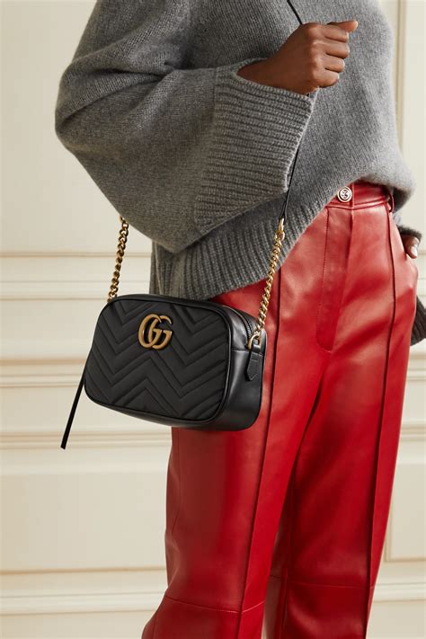 gucci small marmont chevron shoulder bag|Gucci Marmont bag small size.